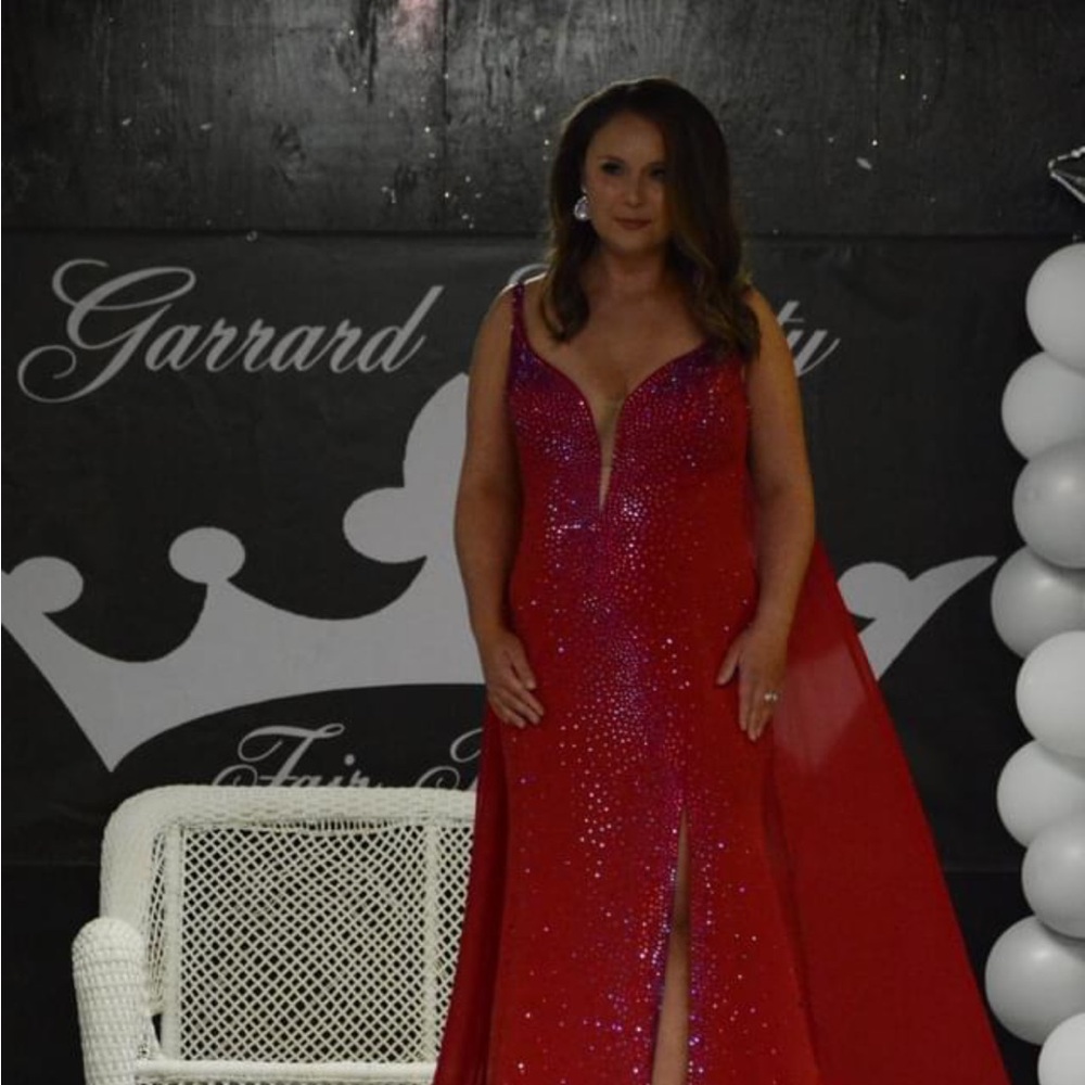 Elegant Red Evening Gown